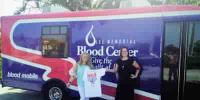 Men's Rights Attorney participating in Lee Memorial Blood Drive
